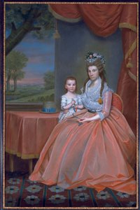エリヤ夫人とその息子、ウィリアムホワイティングボードマン、1796年頃 作： Ralph Earl